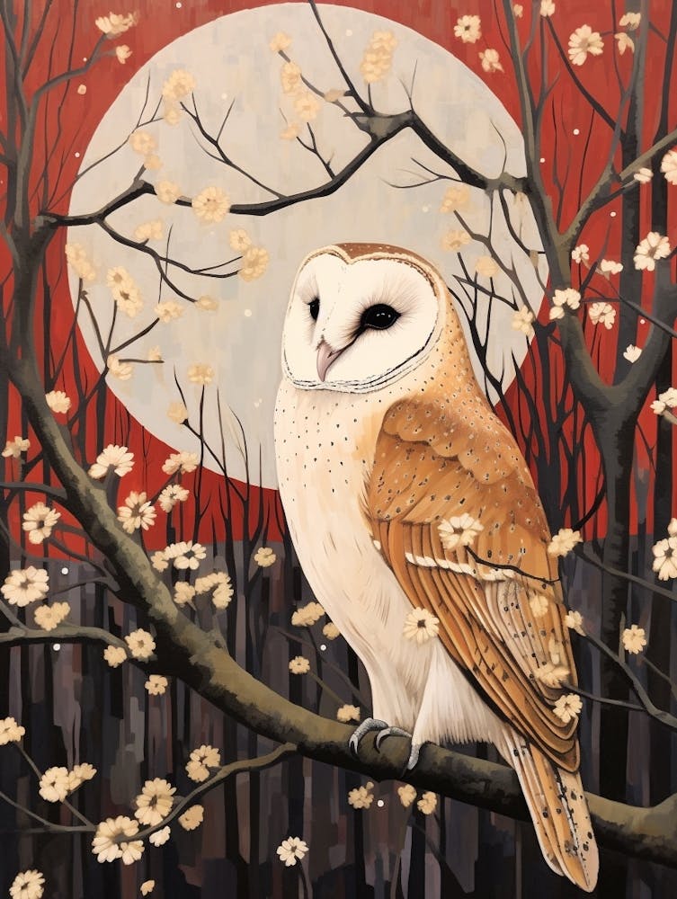 Bird Illustration Barn Owl 3