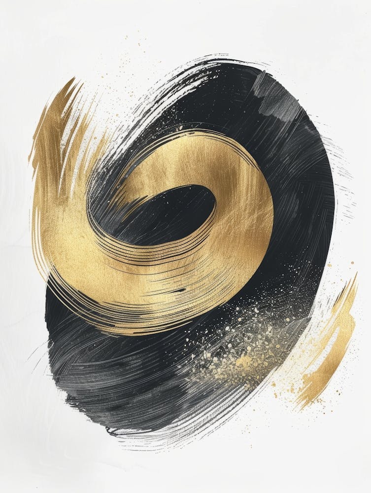 Gold Swirl Canvas Print