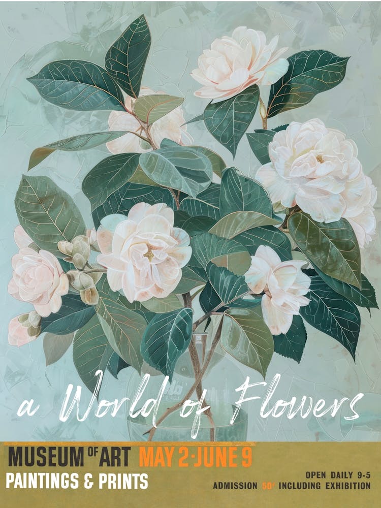 A World Of Flowers, Van Gogh Exhibition Camellia 3