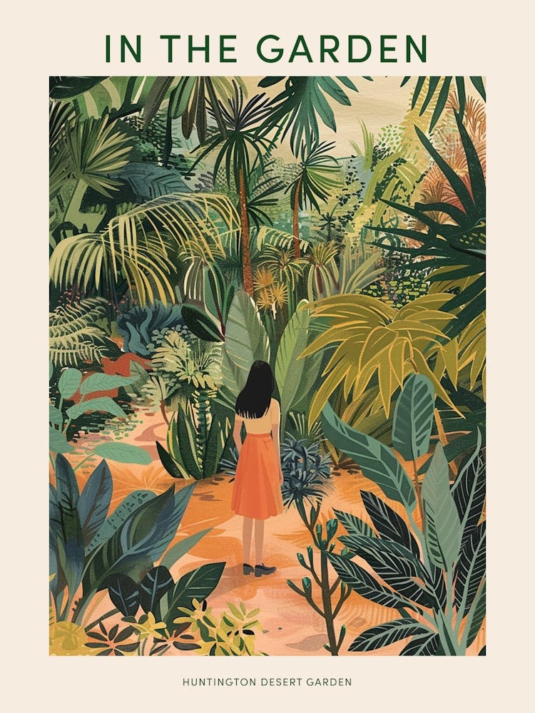 In The Garden Poster Huntington Desert Garden Usa 1