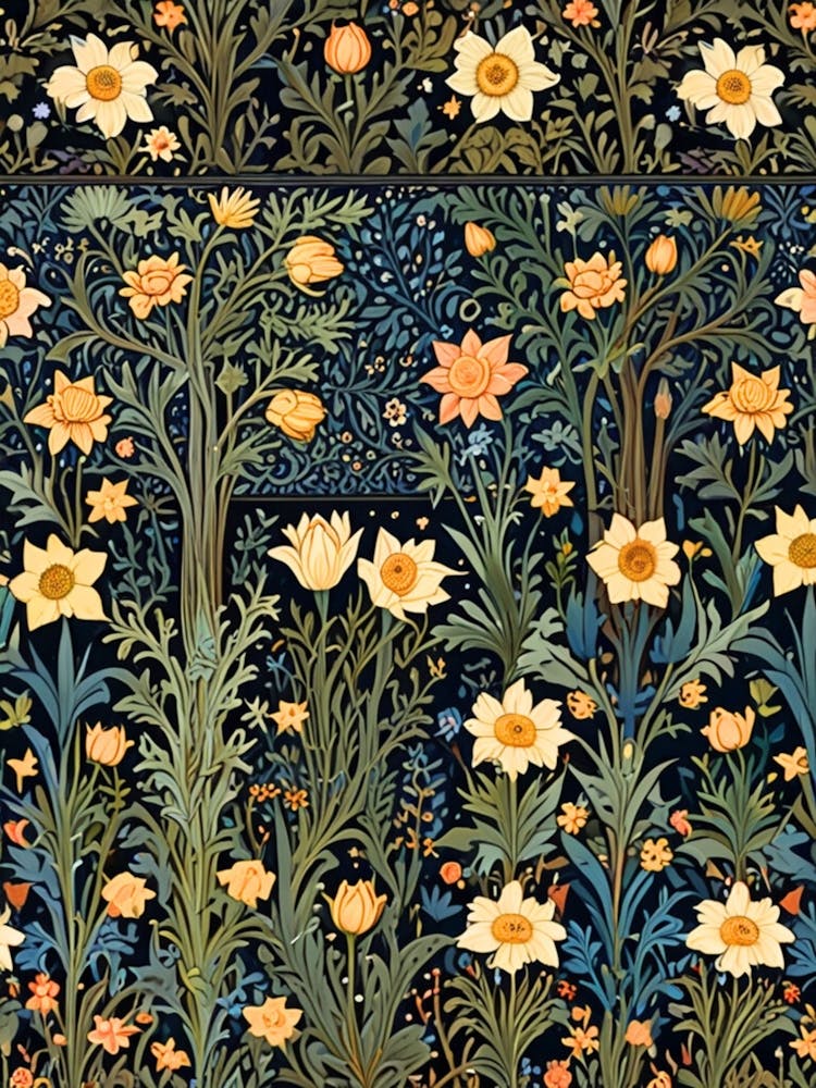 William Morris Daffodils 1