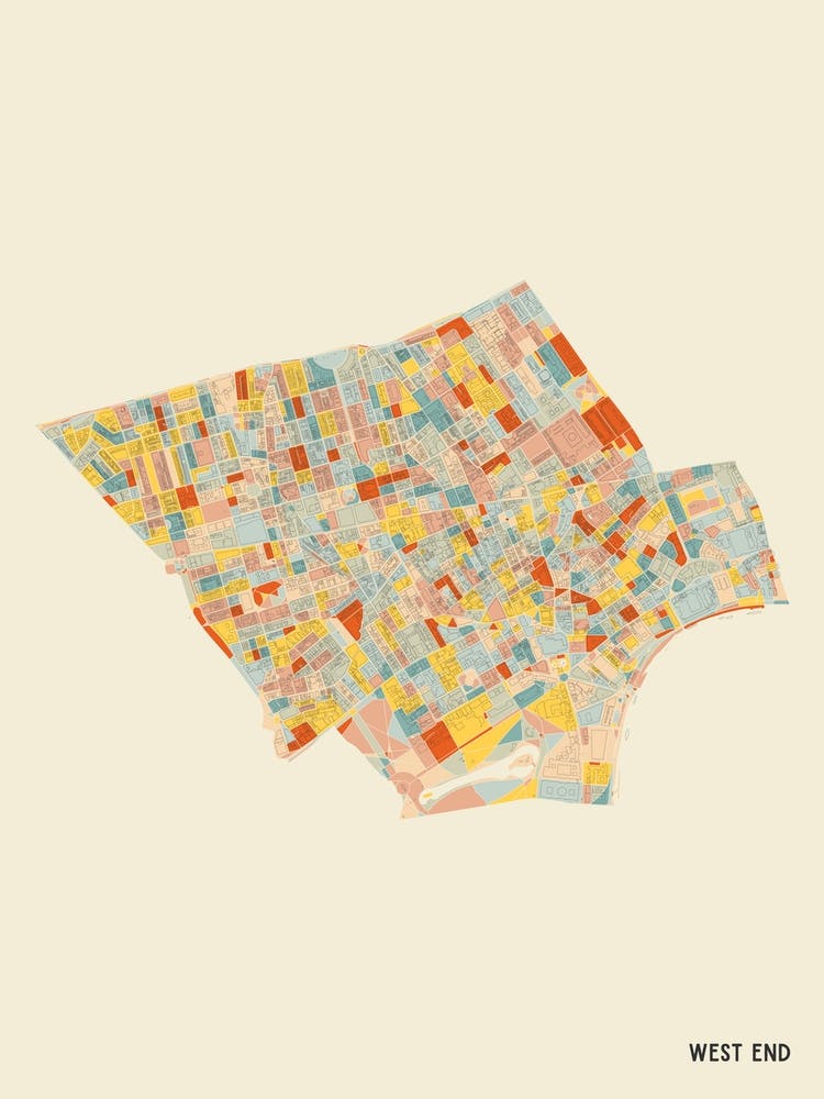 West End London England Uk Neighbourhood Map