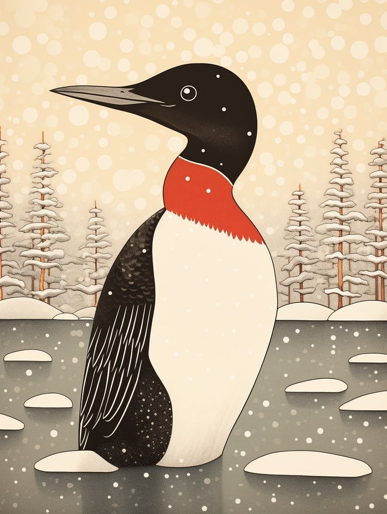 Bird Illustration Loon 3