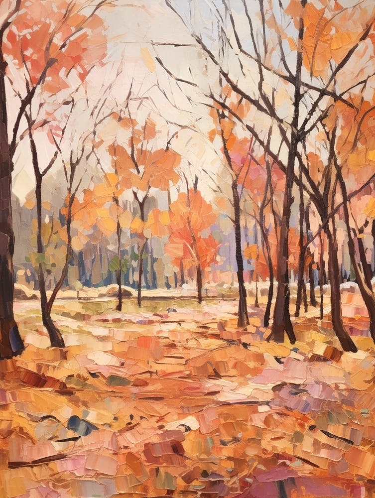 Autumn City Park Painting Centennial Park Sydney