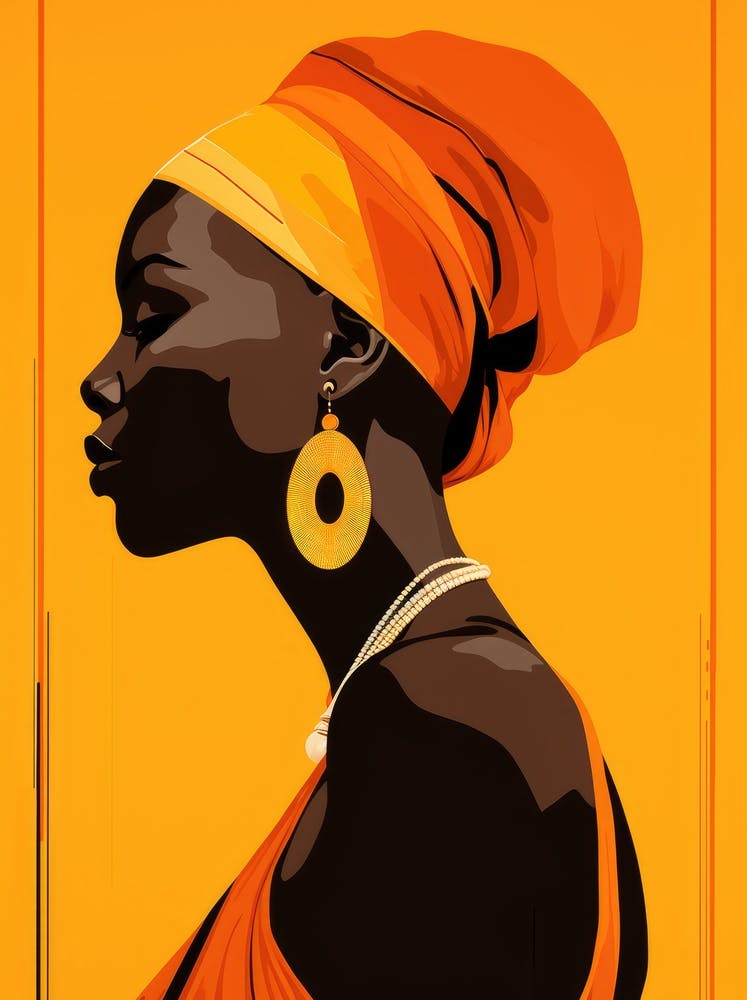 Afrikanische Frau 64