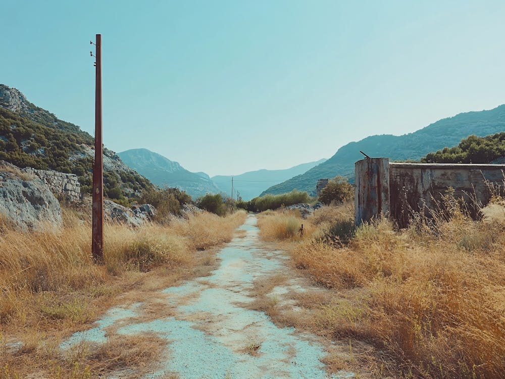 Abandoned Road In Greece