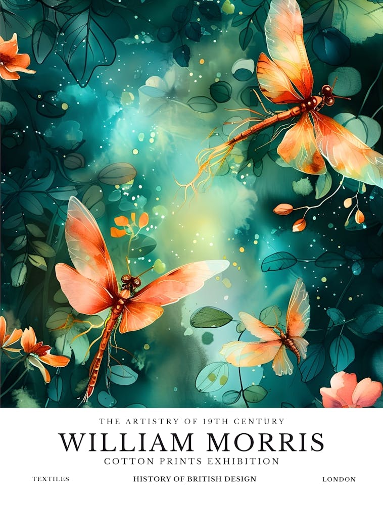 William Morris - Dragonflies