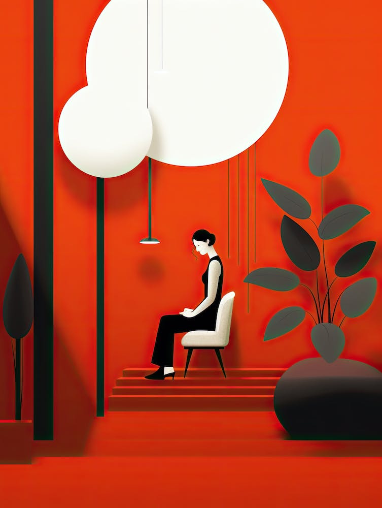 Femme Harmony: Abstract Minimalism Celebrates Woman