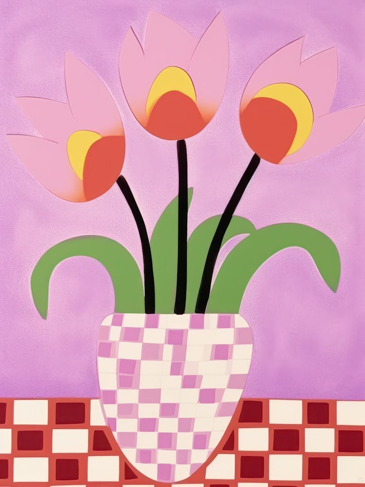 Tulips Flower Vase 2
