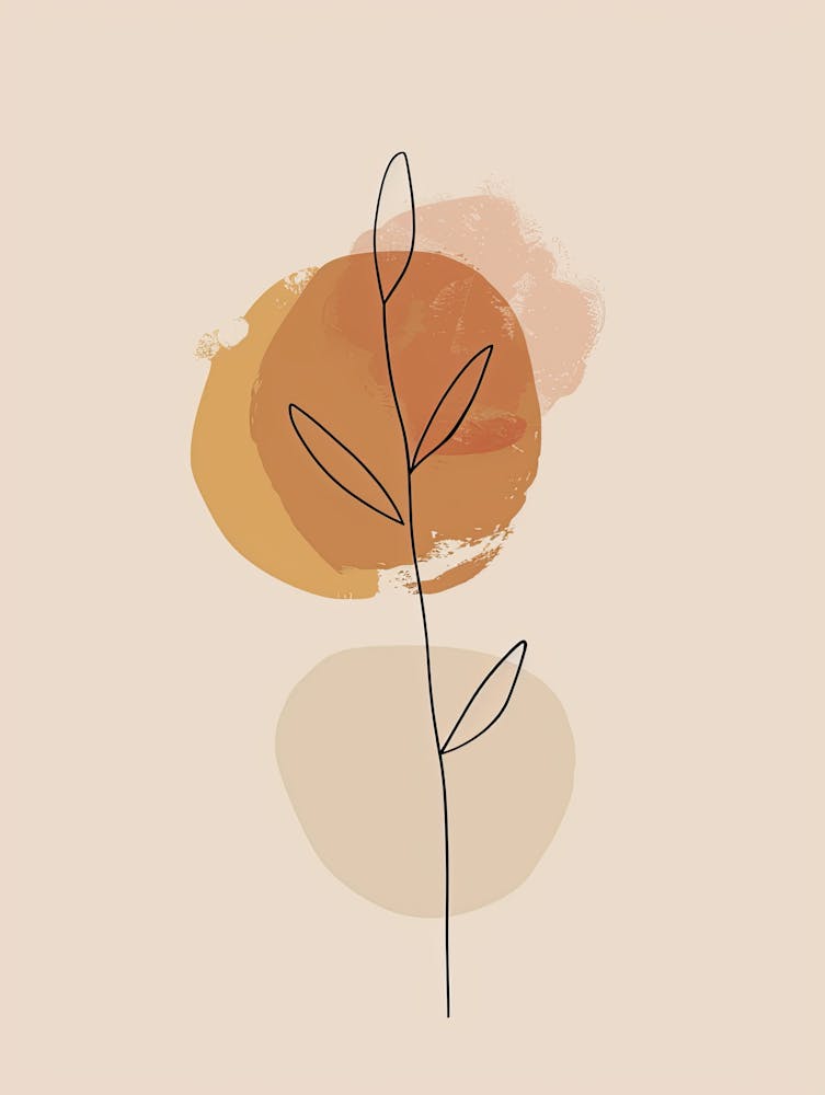 Auckland Botanical Garden Boho Line Art