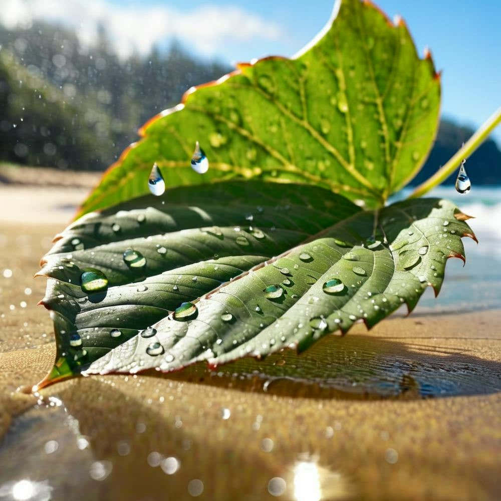 Water Droplet On A Leaf