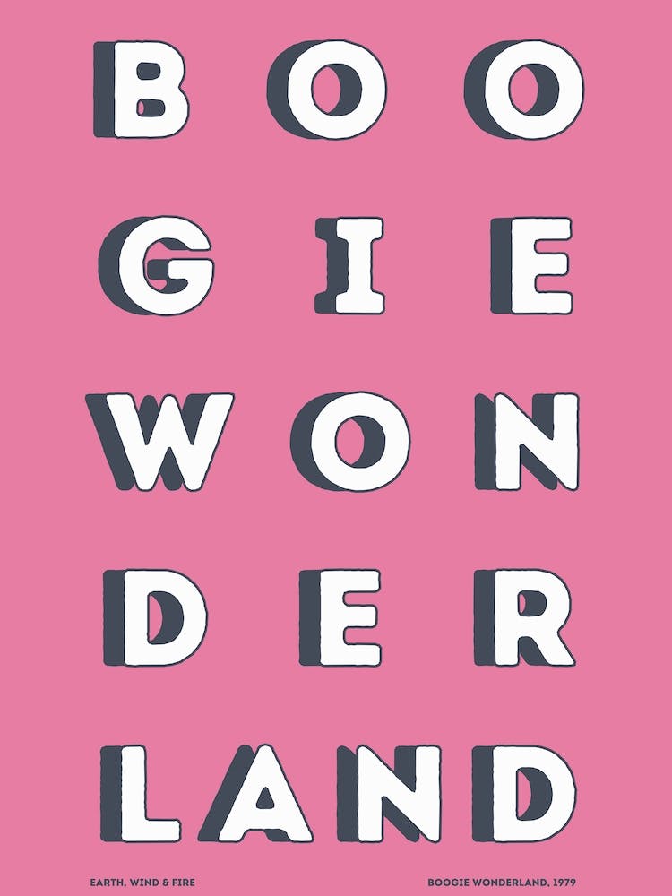 Boogie Wonderland, Earth, Wind & Fire Disco Colourful, Pink