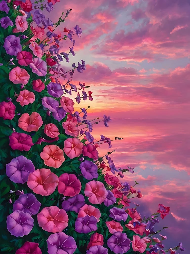 Sunset Flowers 1