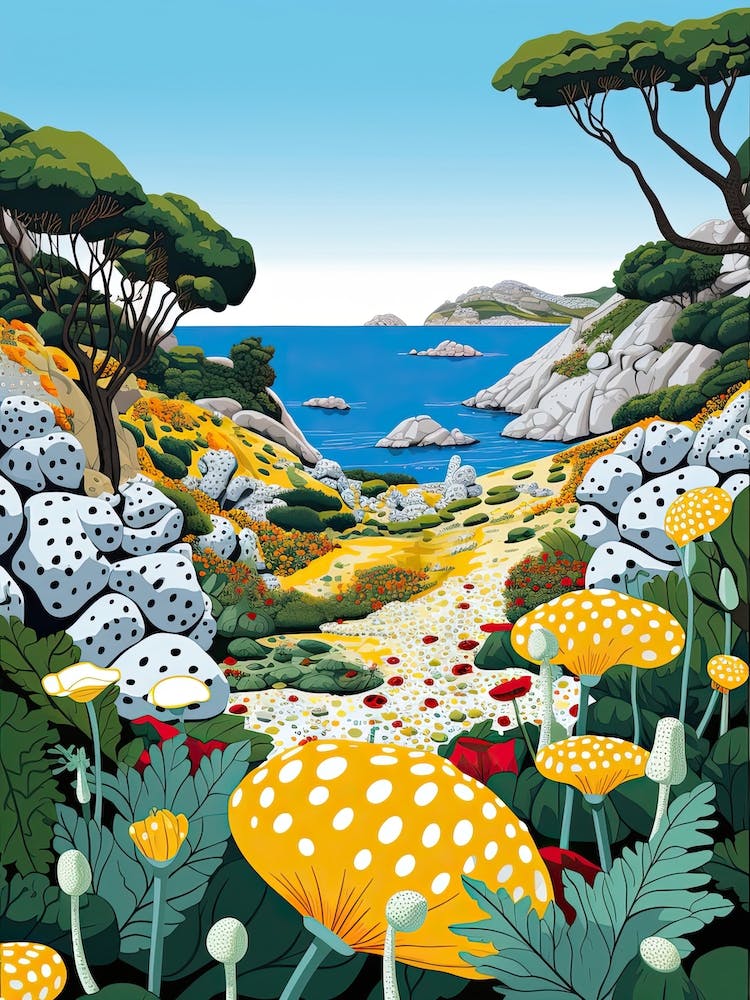 San Vito Lo Capo, Italy, Illustration In The Style Of Pop Art 3