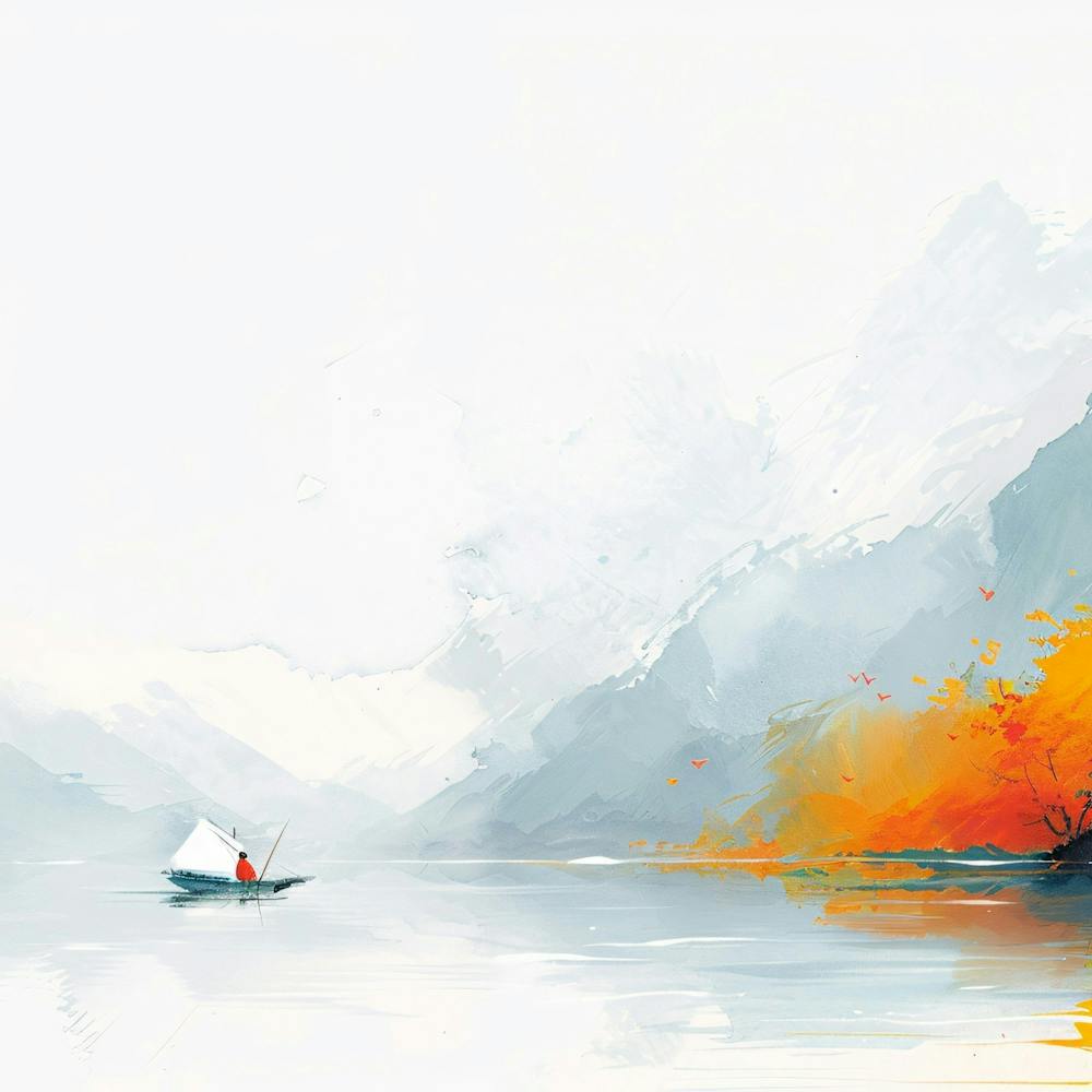 Boat On A Lake 1