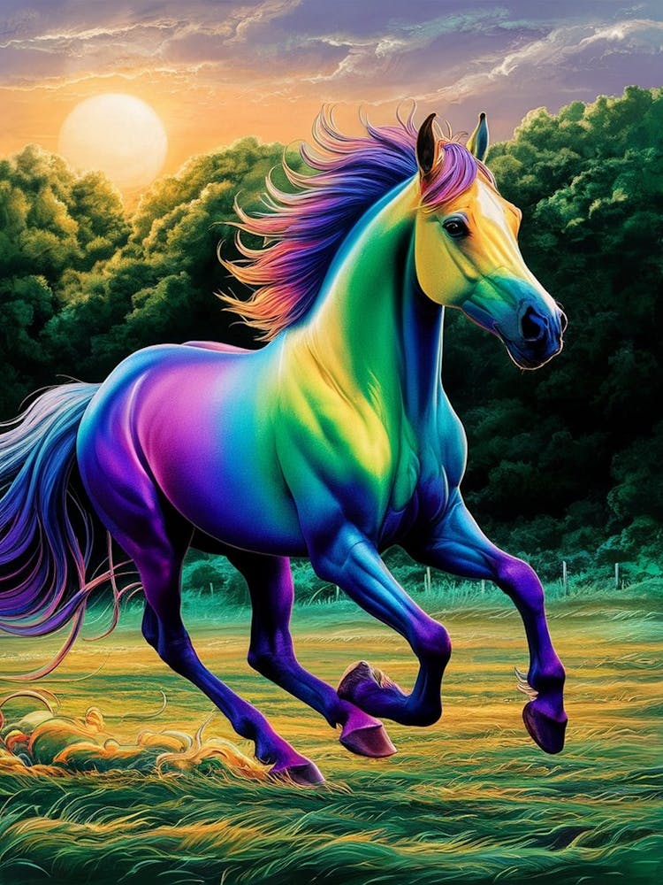 Rainbow Horse 1