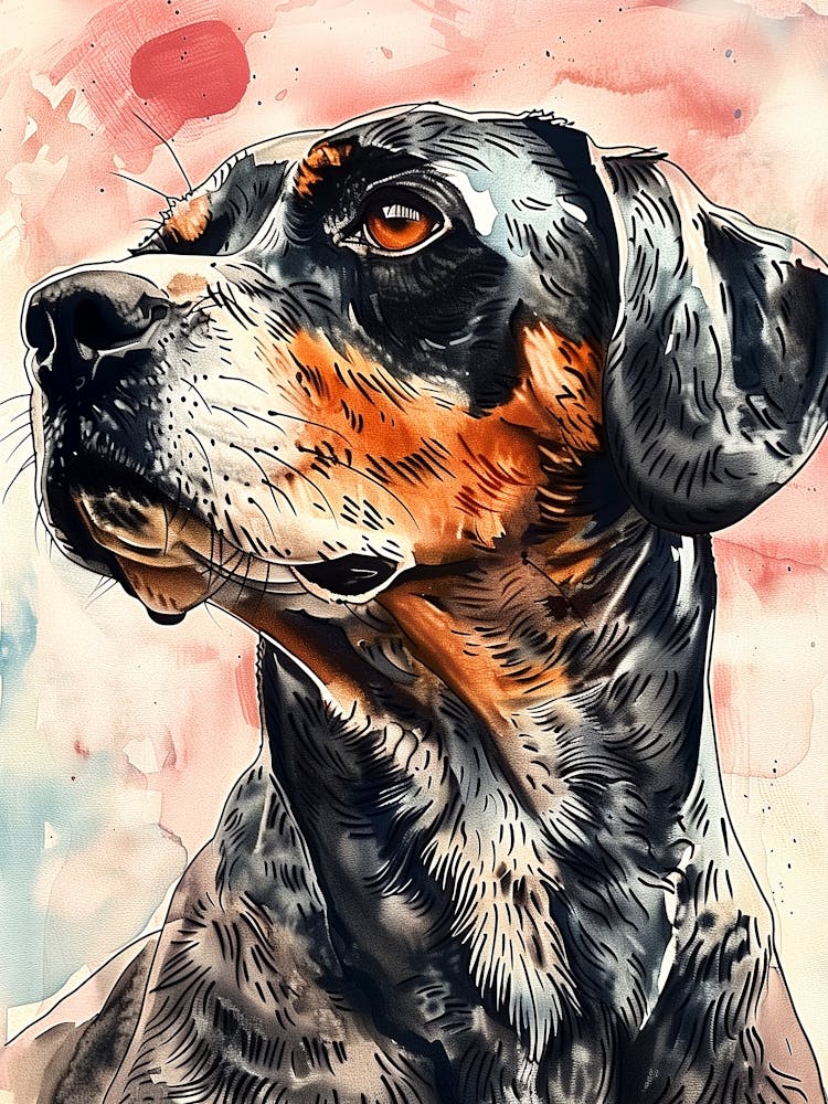 Blue Heeler dog art