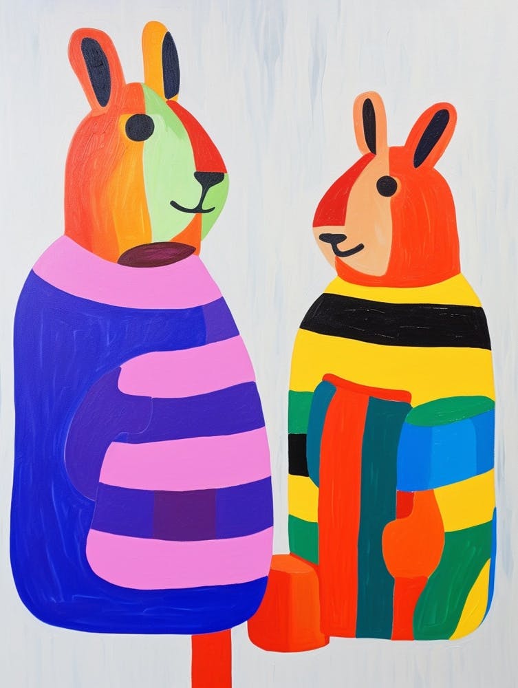 Colourful Kids Animal Art Chipmunk 3
