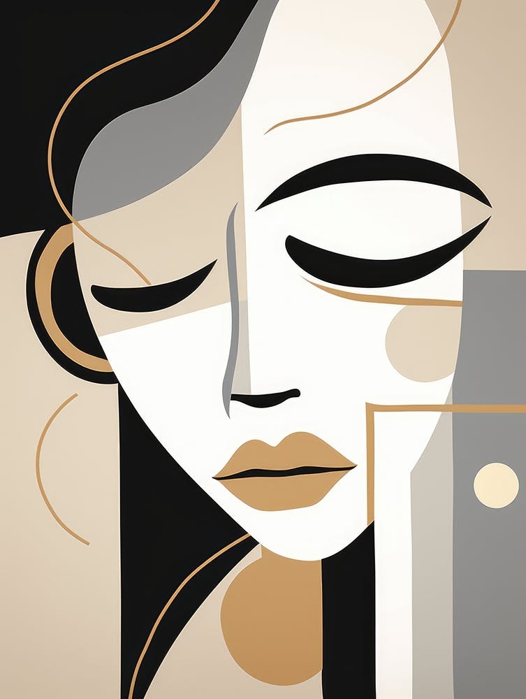 Abstract Woman'S Face 3