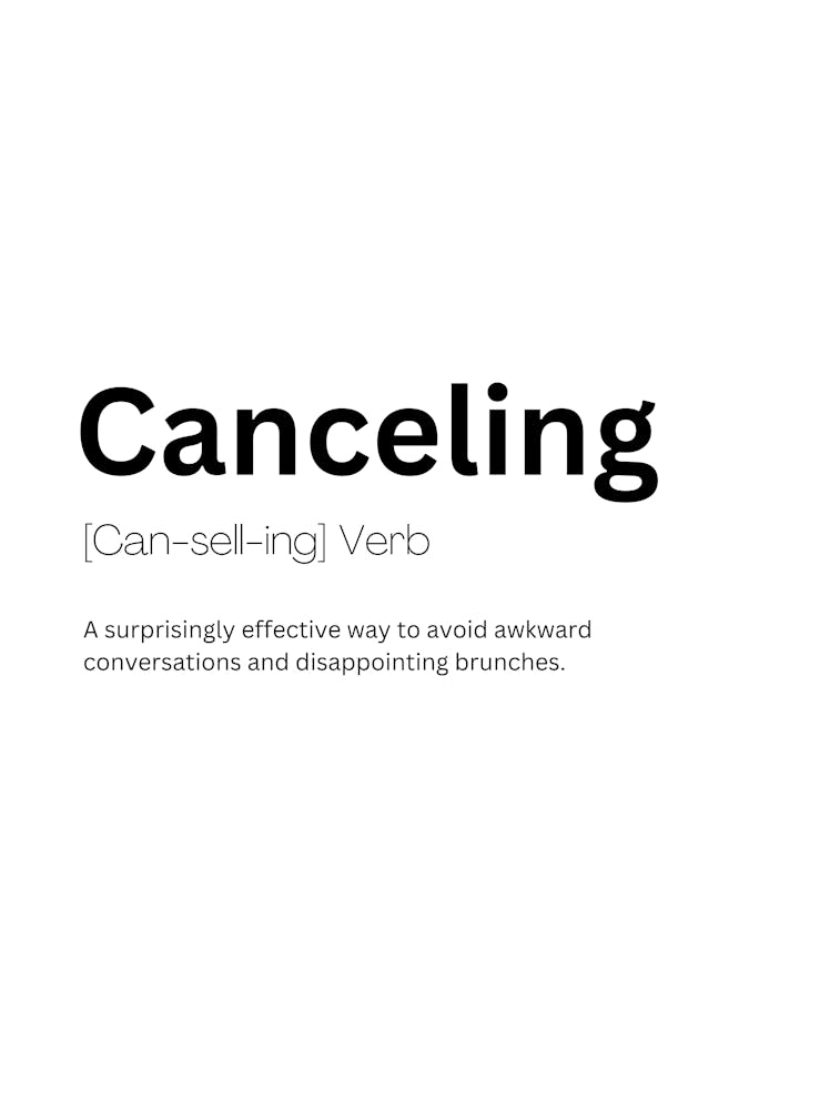 Canceling Définition Signification