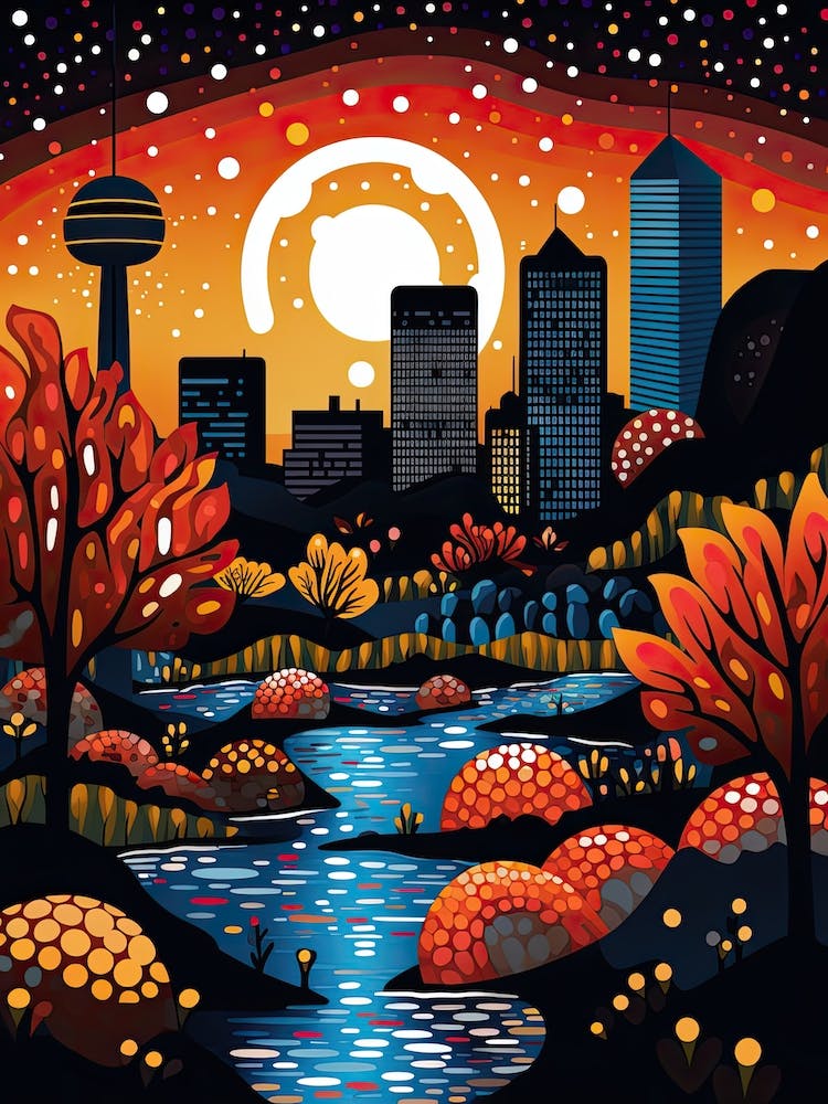 Montreal, Illustration In The Style Of Pop Art 4