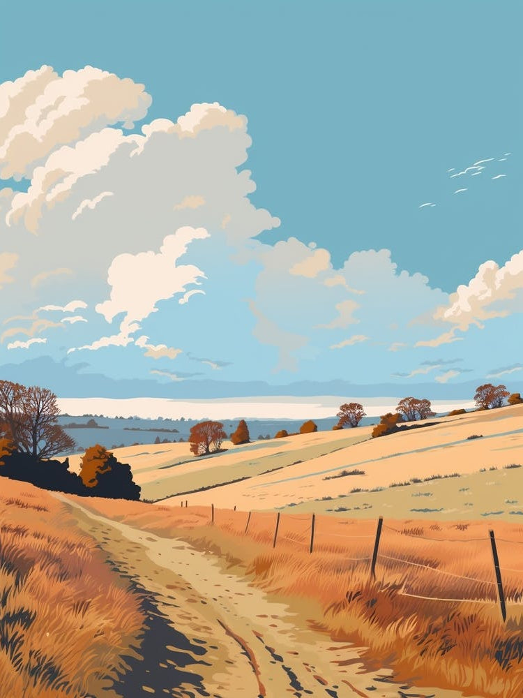 The Ridgeway England 4 Hiking Trail Landscape