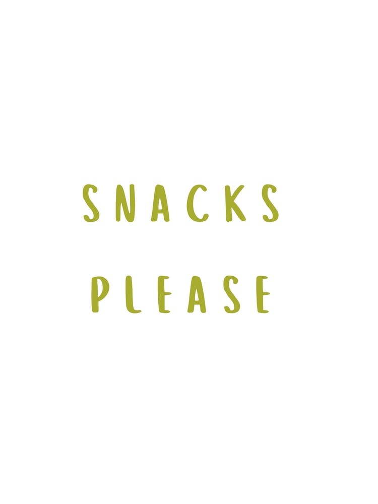 Snacks Please Olive Green