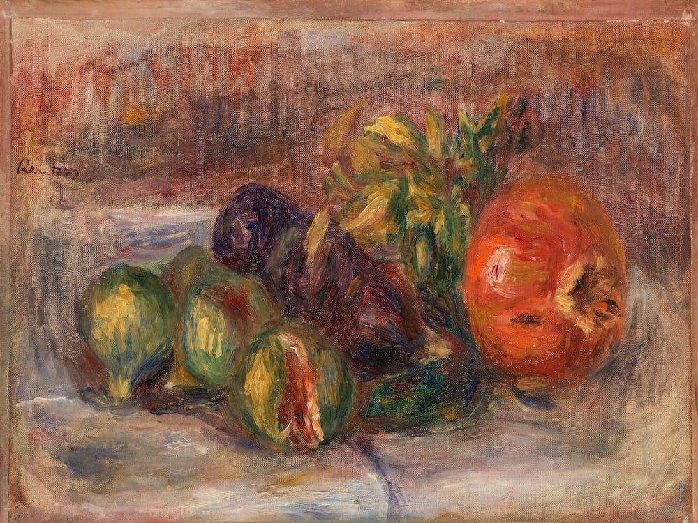 Pomegranate And Figs, Pierre Auguste Renoir