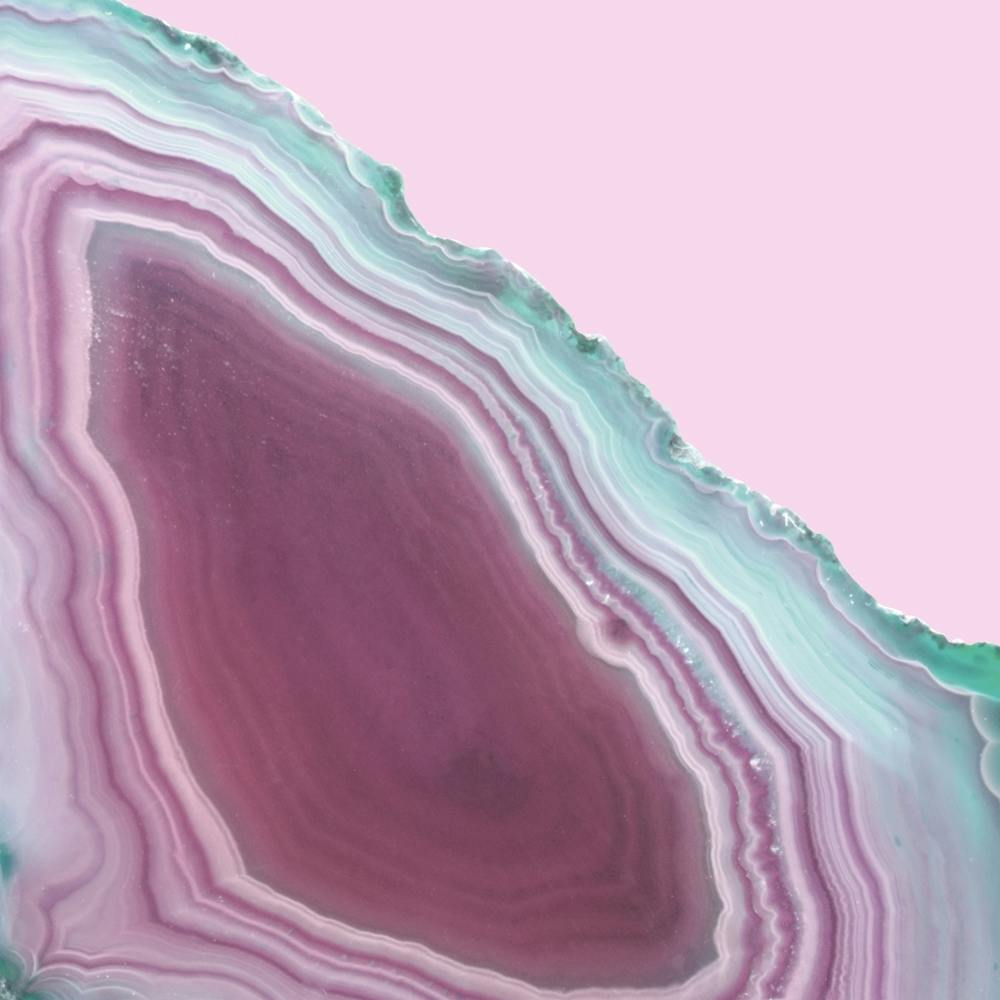 Pink Agate On Blush