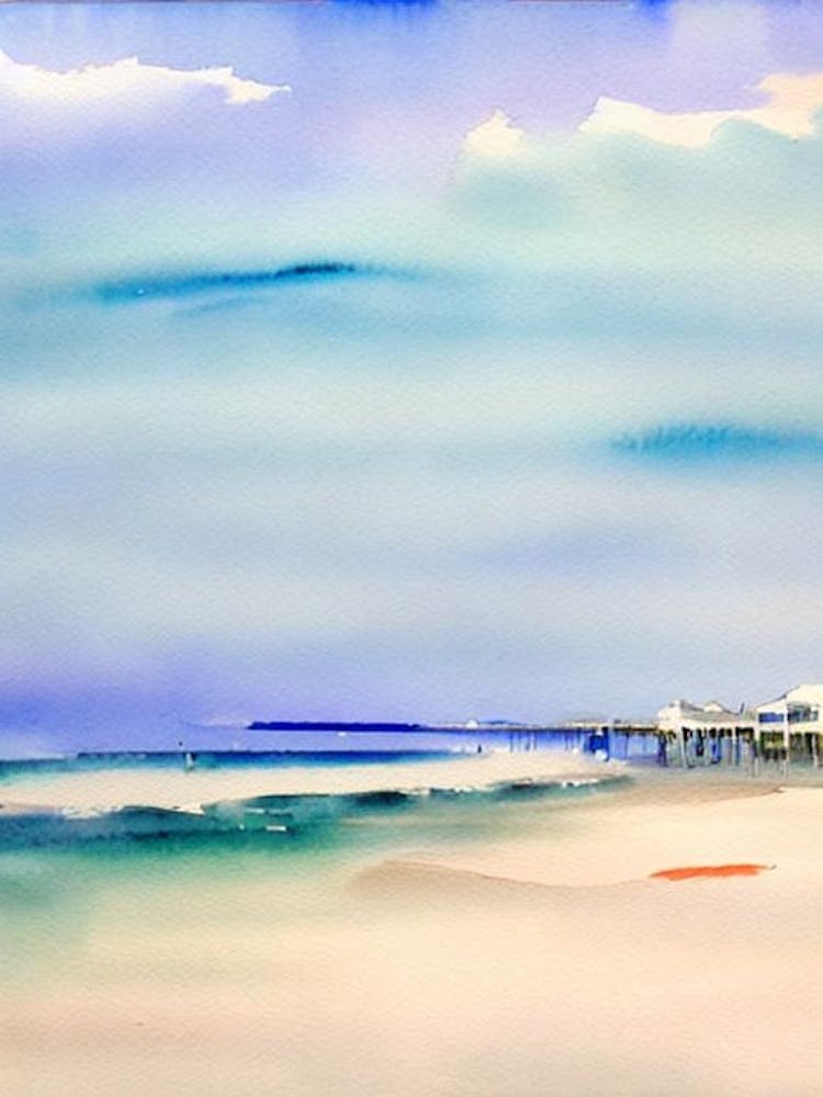 St Pete Beach 2, Florida Watercolour