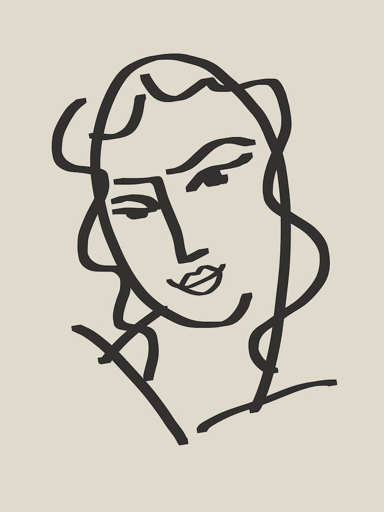 Line Art Candid Portrait 7