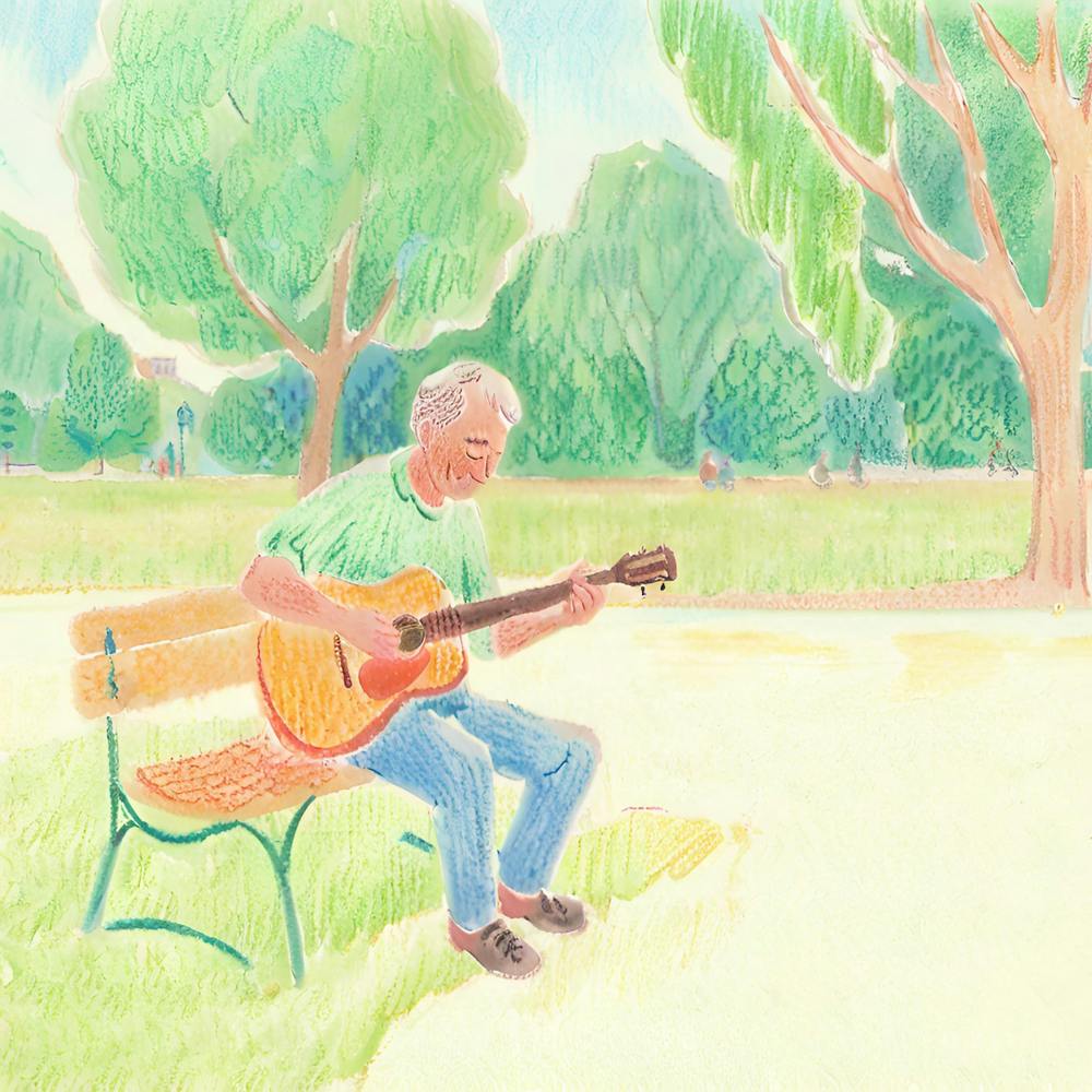 Man Playing Guitar