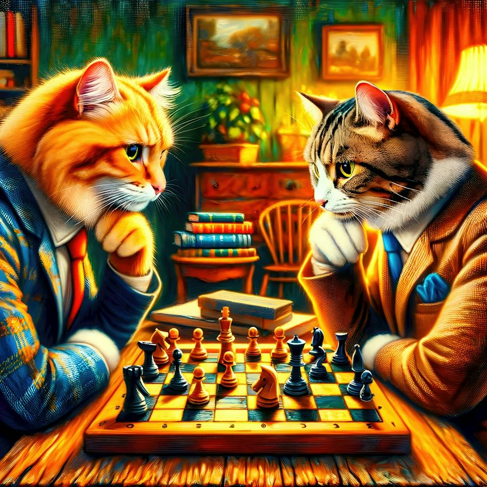 Schachmatt Schnurrhaare: Ein kätzisches Strategiespiel