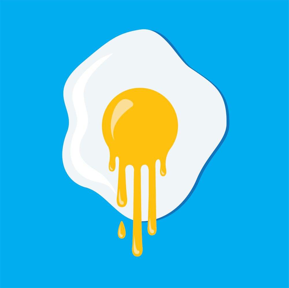 Runny Egg Blue