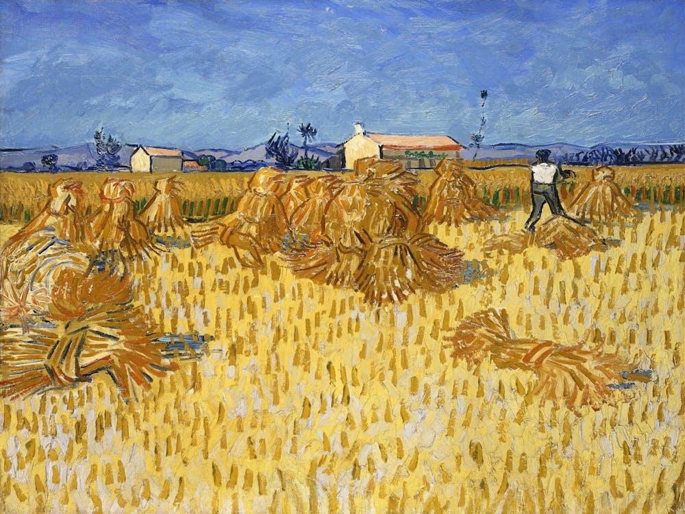 Vincent Van Gogh S Harvest In Provence (1888), Vincent Van Gogh