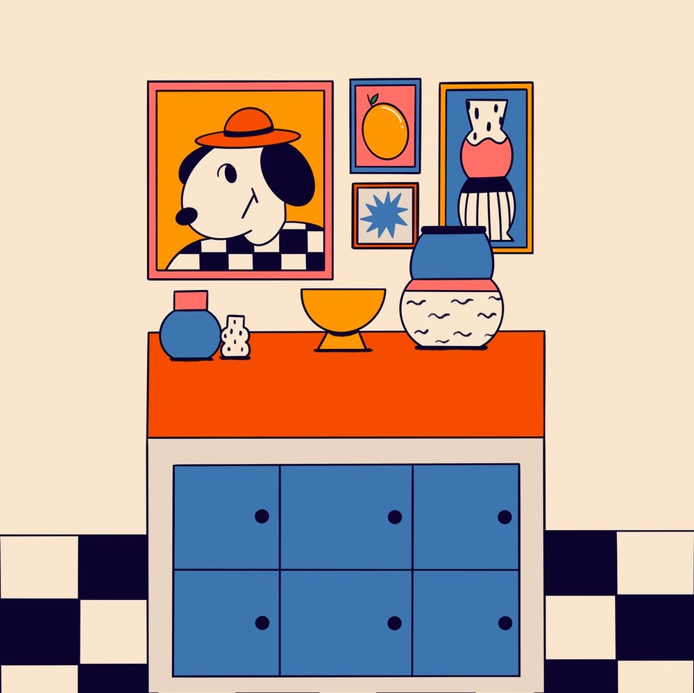 Dog Portrait Interior
