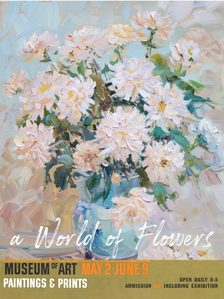 A World Of Flowers, Van Gogh Exhibition Chrysanthemum 3