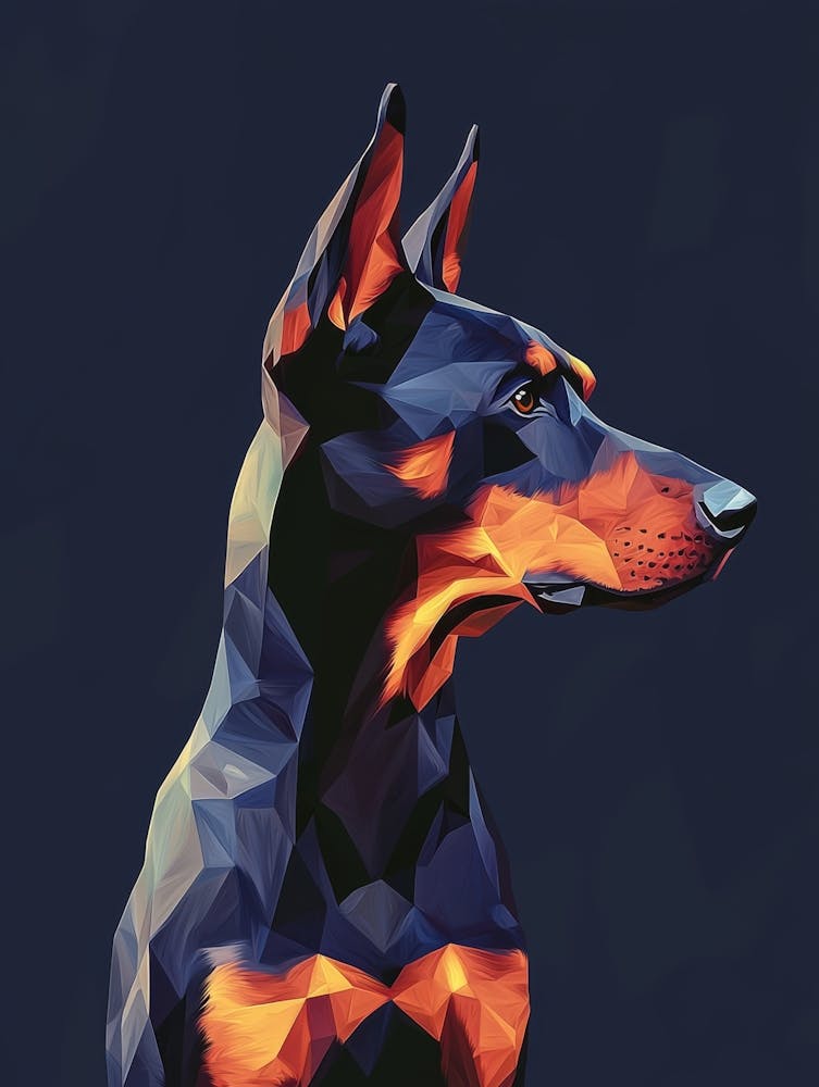 Doberman. Généré par IA