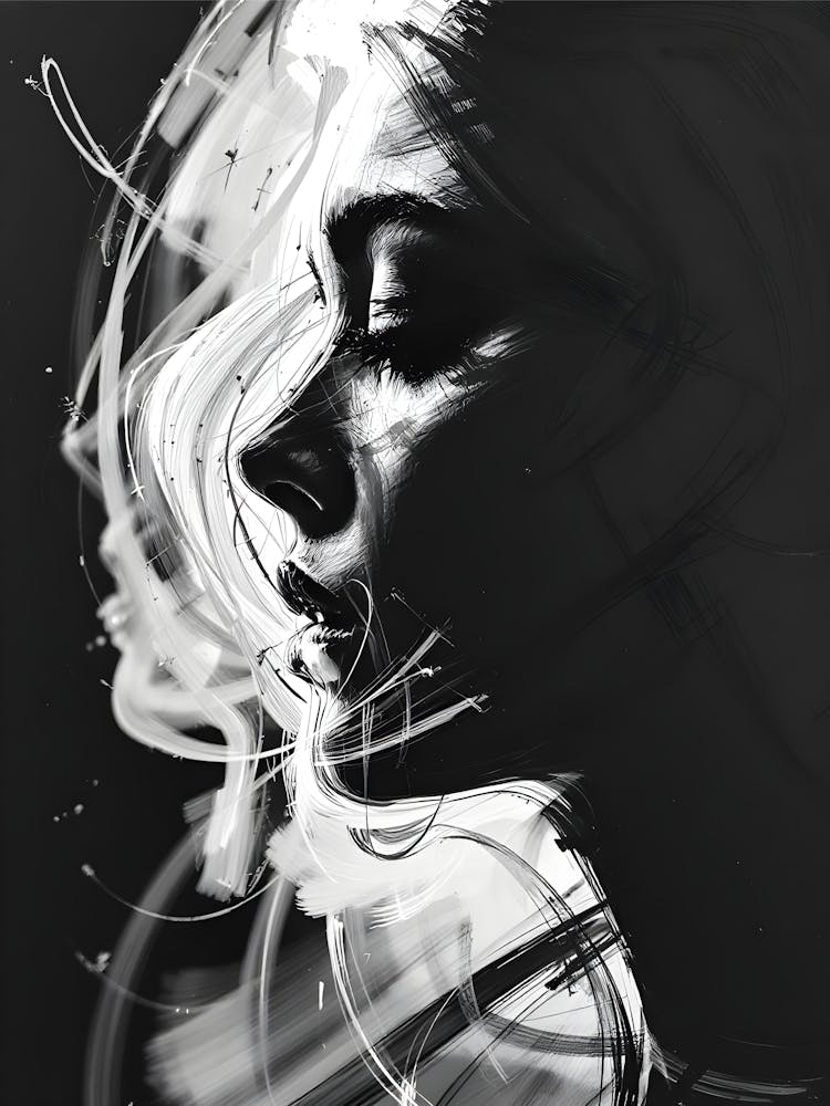 Abstract Woman Portrait