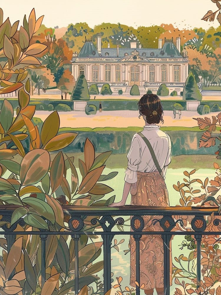 In The Garden Chateau De Villandry Gardens France 1