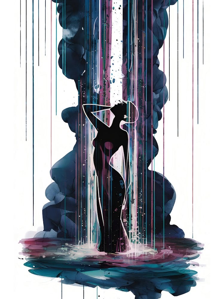 Abstract Waterfall