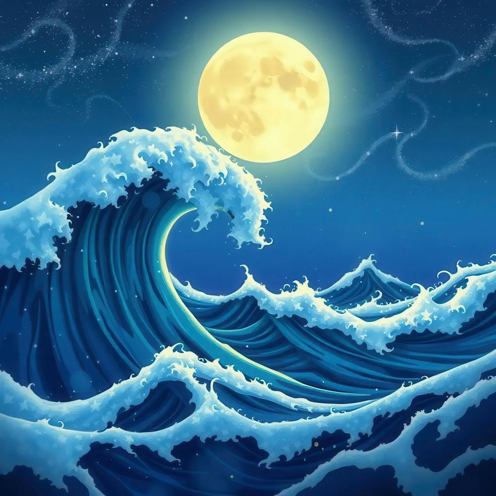Great Wave At Night
