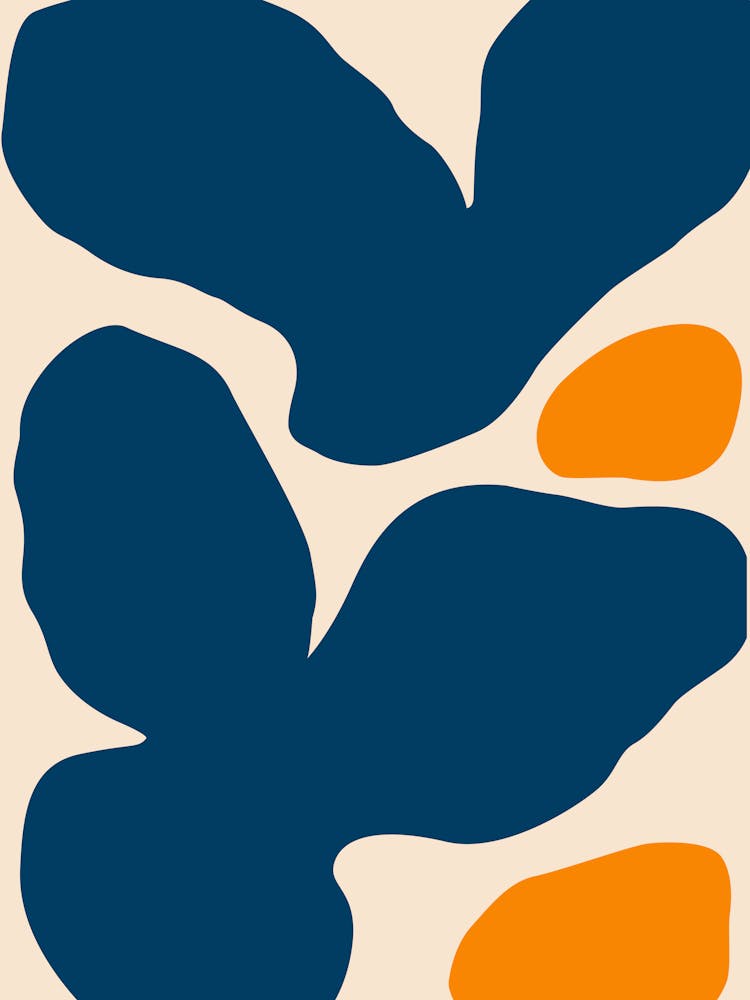 Abstract Blue And Orange