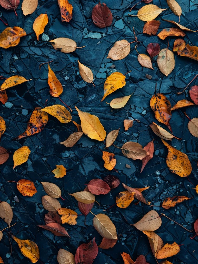 Autumn Leaves On The Ground