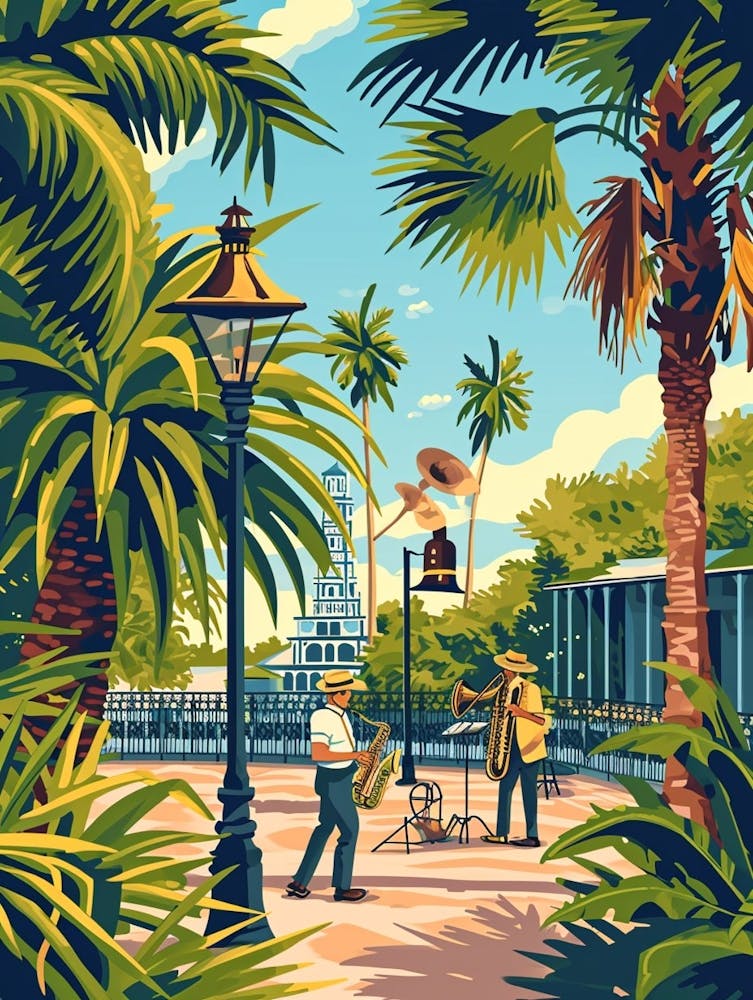 New Orleans Jazz National Historic Park Storybook Illustration 2