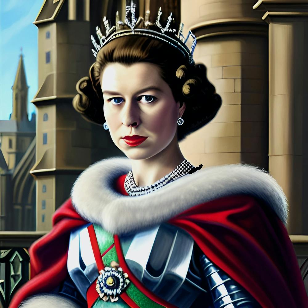 Elizabeth II Ceremonial Portrait