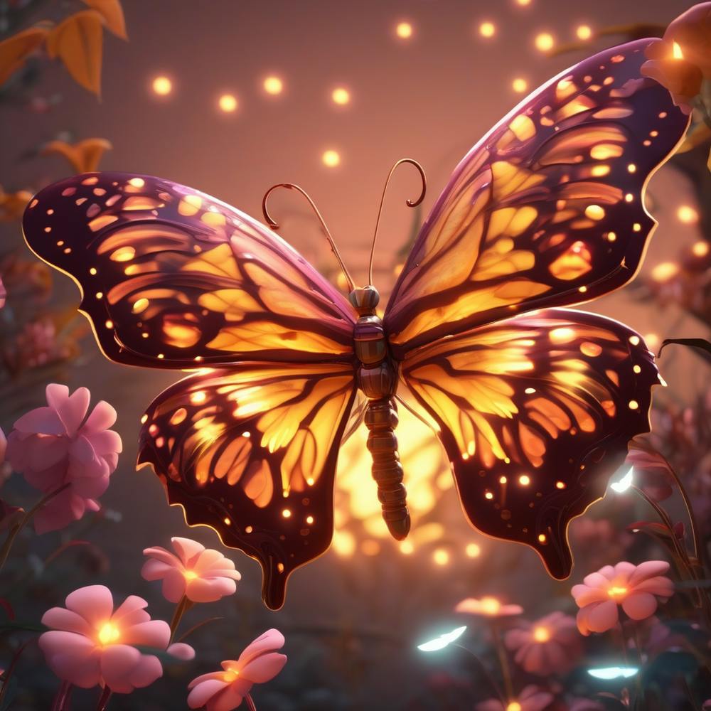 Butterfly In The Garden