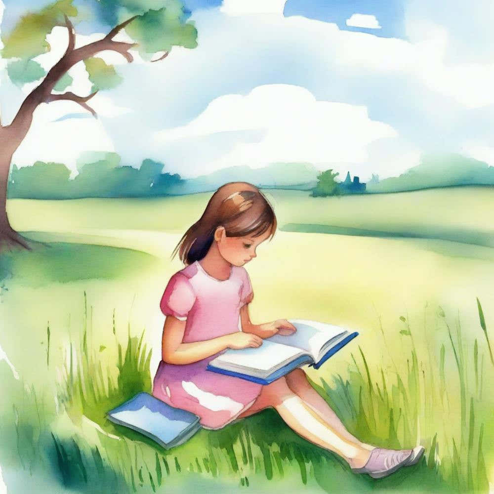 Girl Reading A Book