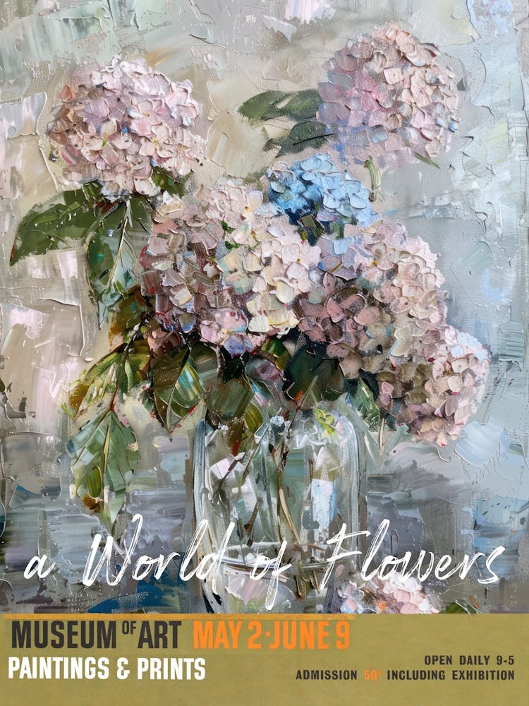 A World Of Flowers, Van Gogh Exhibition Hydrangea 4