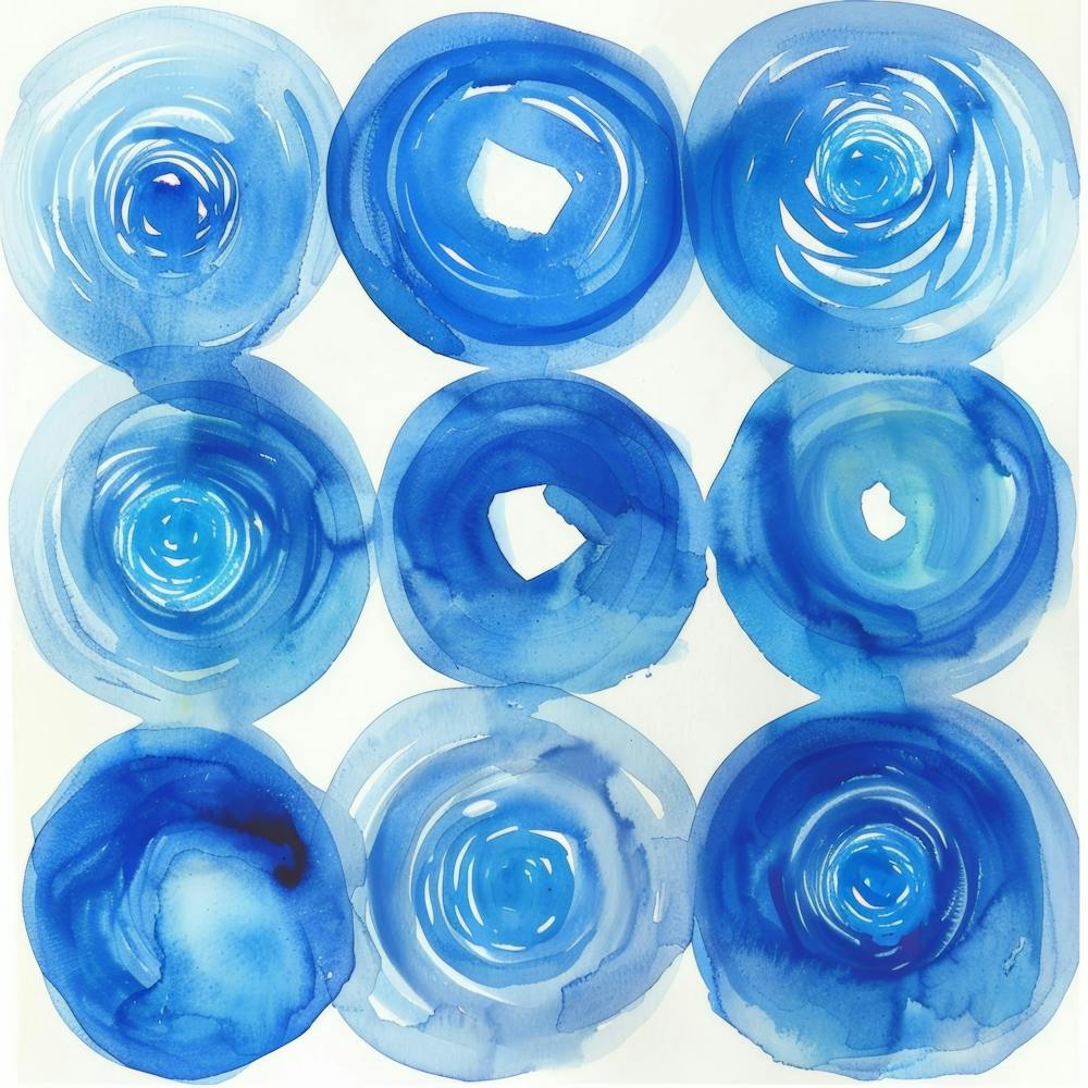 Blue Circles 15